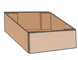 Creased and slotted trays
